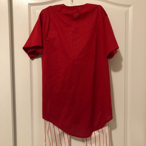 2 Pc Baseball Player Uniform Costume Adult Small - Picture 2 of 6